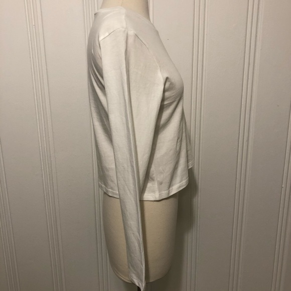 Wild Fable Classic Long Sleeve White Tee Small - Picture 5 of 15